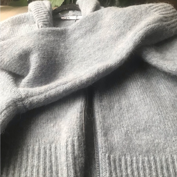 Zara blue sweater size M-L large sleeves - Picture 13 of 14